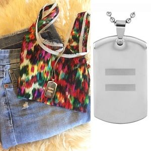 🆕 🌈✌️ Pride Dog Tag Necklace UNISEX